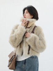 Одежда из меха 撞色托斯卡纳皮毛一体皮草