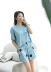 2020 Modal Pyjamas dành cho phụ nữ Mùa hè mỏng hai mảnh áo ngắn tay ngắn rời Kích thước lớn Polka Dot In trang phục mặc nhà - Bên ngoài ăn mặc