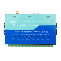 YT-6608RS industrial Ethernet to 8 Port RS485 serial server modbus tcp 8 Port RS232