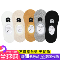 South Korea Dongdaemun Sox Children Summer Boat Sox Invisible light mouth Sox sleeve 100 hitch anti slip silicone Cute Socks