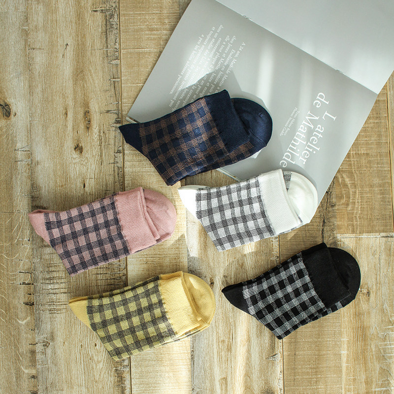 South Korea Imports East Gate Synchronized Women's Pure Cotton Socks Middle Cylinder Socks College Wind Days Original Juku Style Subspring Summer Style