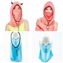  Vicki Taiwan hoii Houyi fashion headgear sunscreen cap anti-UV mask little devil classic