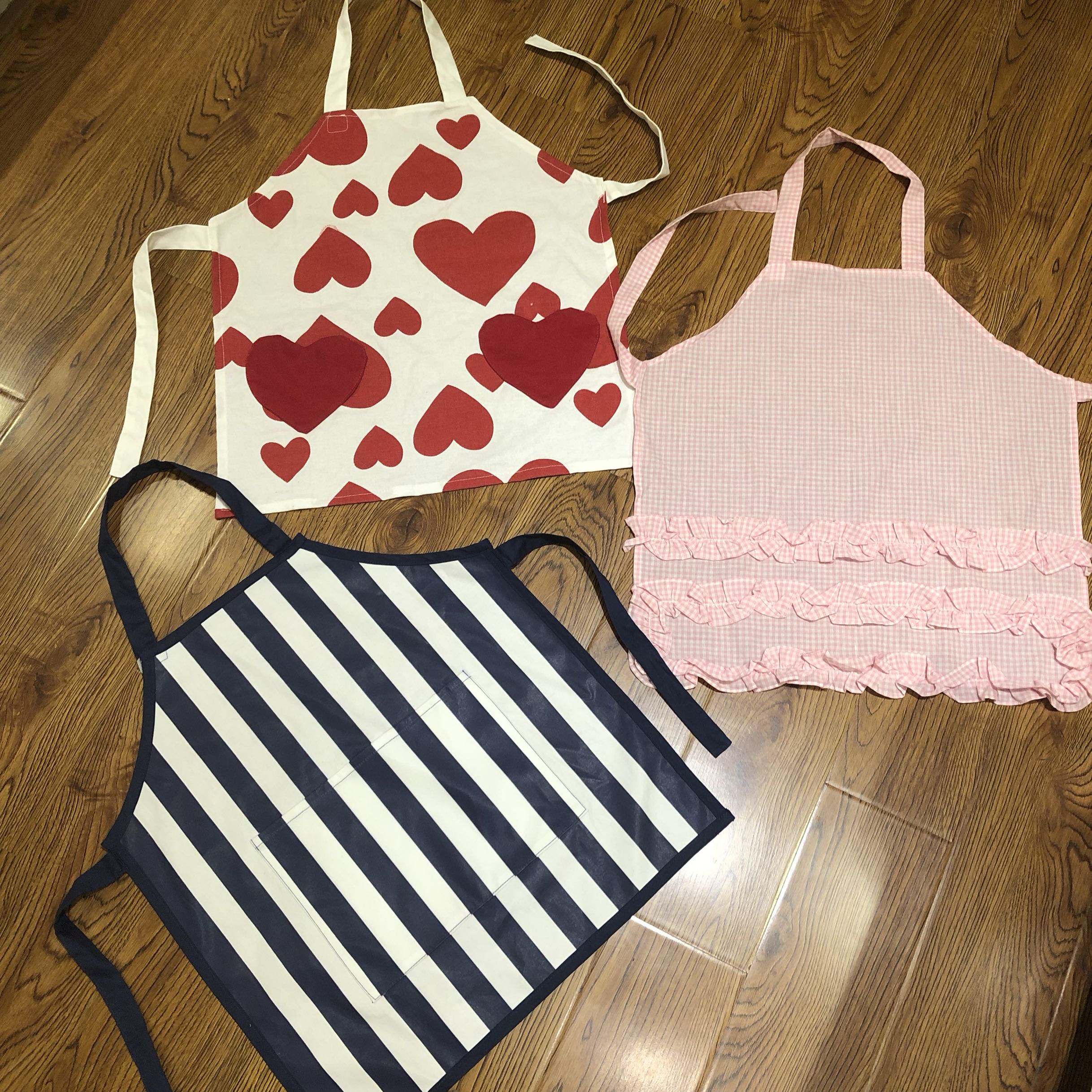 Clear bin one piece without foreign trade pure cotton children apron (within 10 years old can be brought with) single piece 45 * 60