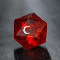 Lightning Red Pomegranate Stone Frosted Relief Running Group Dice DND Dice Dice Ksurous calling COC dice jewel