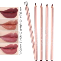 Trang điểm chéo không thấm nước lót môi Retouching lip nude lip Pencil Lasting non-mark 3025 hộp son bút chì 3ce	