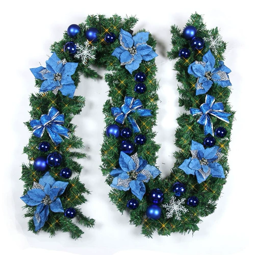 Рождественские украшения 2,7 метра Рождественская ветка из ротанга сосновая посылка с подсветкой дверь подвесное окно оформление сцены в отеле