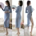 Cộng hòa sinh viên Trung Quốc dài trong suốt siêu mỏng lưới gợi cảm trong váy ngoài trời rò rỉ váy sườn xám bó sát váy yếm dài hàn quốc Váy dài
