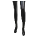 PU mở ngực cao ngã ba jumpsuit ngoài trời rò rỉ mở tập tin phụ nữ gợi cảm đồ lót gợi cảm bảy ba tam giác áo tắm do lot nu Một mảnh