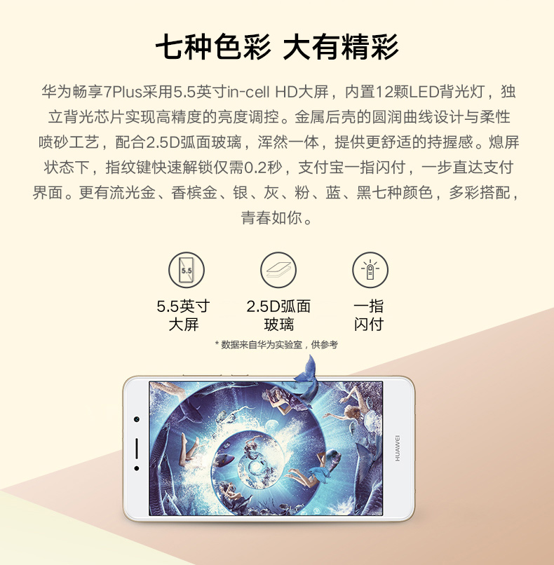 [Các SF gửi Hao Li] Huawei / Huawei thưởng thức cao với 7 Plus thẻ kép dual standby cao với toàn bộ mạng 4G (4G + 64GB) Điện thoại thông minh - Điện thoại di động giá iphone 7