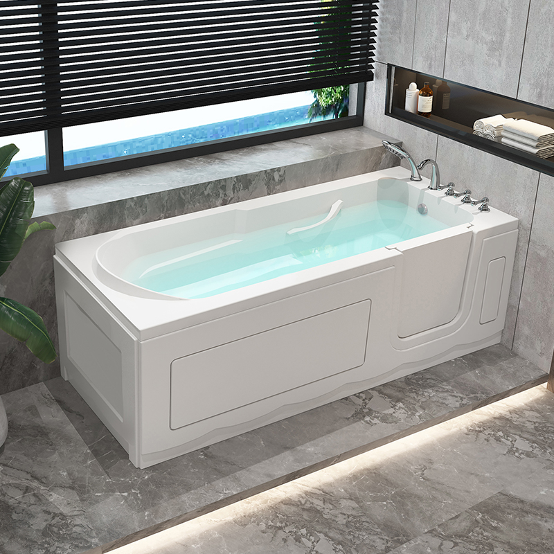 Votmar accessible elderly bathrobe bath tub Home Rehabilitation Side open door pregnant woman child walk-in bathtub-Taobao
