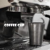 Retro to make old coffee cup 304 stainless steel water glass frosted Snow flower silver Industrial Wind Ins Day-style cup outlet