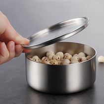  304 stainless steel steaming bowl with lid steaming egg stew cup Baby auxiliary food bowl spoon Childrens eating bowl Foreign trade export to Korea