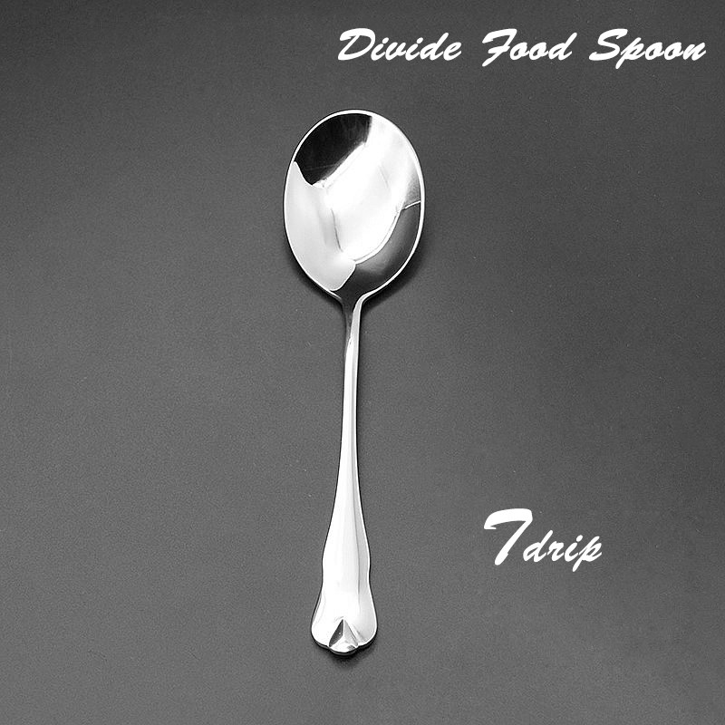 Thicken stainless steel spoon public spoon more large spoon hotel restaurant household home trade export Singapore