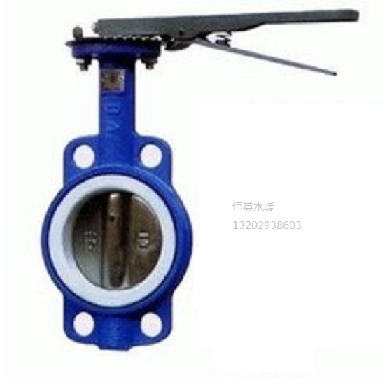 Cast-iron pair of clamped PTFE 304 plate butterfly valve Teflon seal to clamp butterfly valve D71F-16