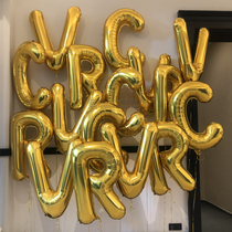 40 inch AMERICAN version of the golden letter baby full moon wine 100-day feast birthday party company annual meeting balloon arrangement