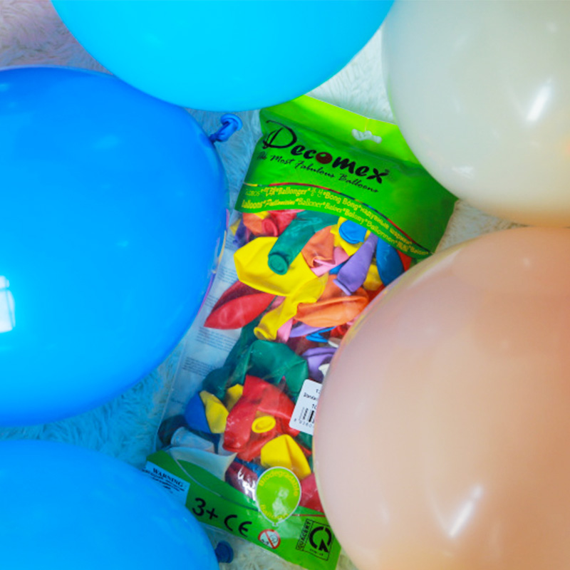 DE Dball Imports 12 Inch Standard Sub-Light Round Balls Blue Latex Balloon Arch Decorated Birthday Balloons