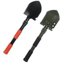 Génie extérieur Shovels Hoe Iron Shovel Dual-use Children Dig Sand Shovels Small Number Garden Shovels Folded Childrens Iron Shovel Toys