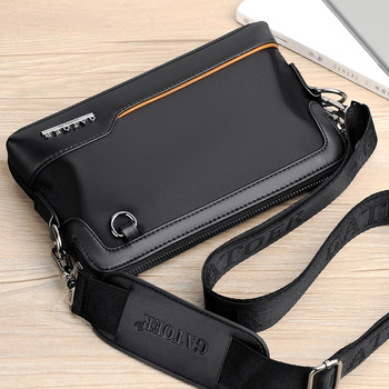 Men's clutch bag oxford cloth multi-purpose handbag casual crossbody small bag sports small shoulder bag canvas fashionable small backpack