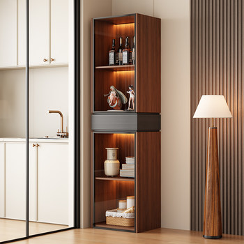 Glass Sideboard, Wine Cabinet, Bookcase, Display Shelf, Wall-Mounted Home Living Room Cabinet, Sofa, Tv Cabinet, Side Cabinet for Figurines