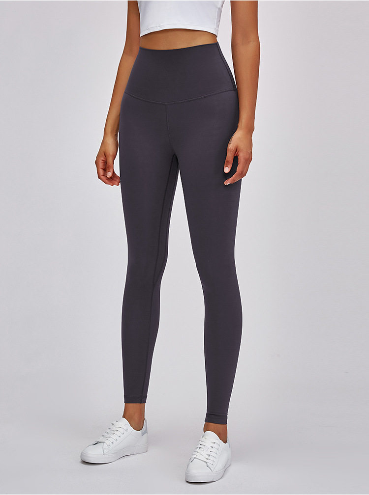 July yoga high waist slimming skin-friendly nude nine-point yoga pants