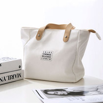 Lunch bag Japanese hand-held canvas Bento bag office worker simple with rice bag hand bag mom bag eco-friendly bag