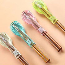 Japanese chopsticks spoon set portable tableware three-piece set office workers travel tableware single student creative storage box