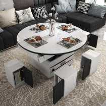 Multifunctional lifting coffee table to change dining table with dual use simple modern style living room small apartment folding electric coffee table