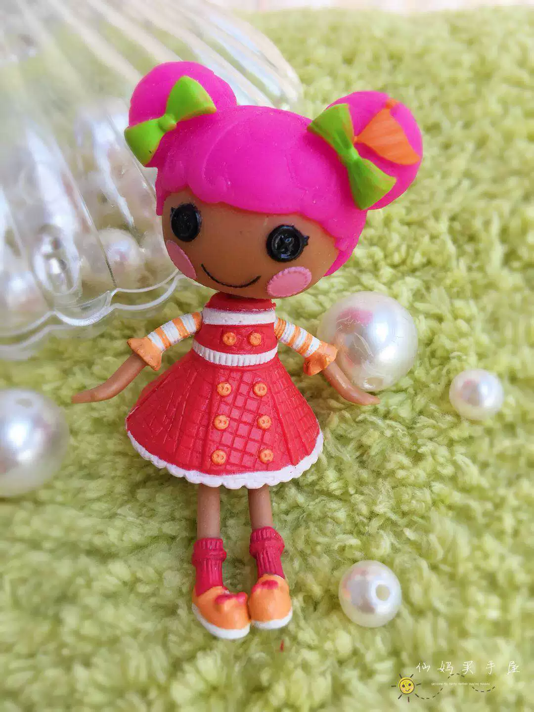 Мини-кукла LALALOOPSY Lele Angels, с пуговичными глазами, слепой бокс с микромагнитной качелью (≤15 см)