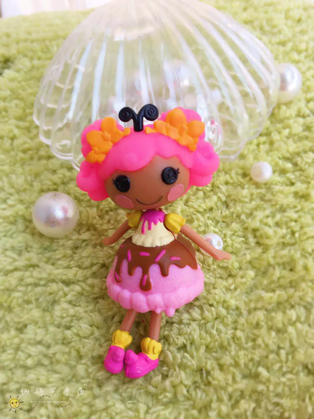 Мини-кукла LALALOOPSY Lele Angels, с пуговичными глазами, слепой бокс с микромагнитной качелью (≤15 см)