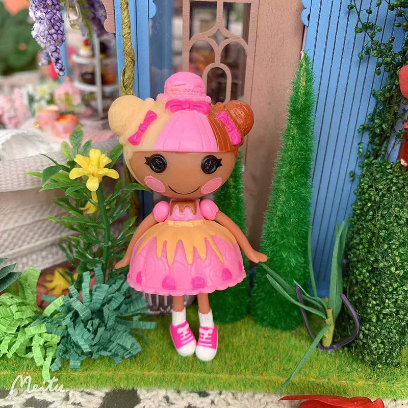 Мини-кукла LALALOOPSY Lele Angels, с пуговичными глазами, слепой бокс с микромагнитной качелью (≤15 см)