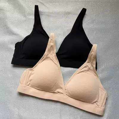 wrjboutique mulberry silk bra no steel ring modal French triangle cup underwear thin summer not empty cup