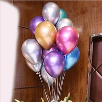 Metal chrome gold balloon decoration decoration pink 100 ins net red vibrato decoration thickened custom arch