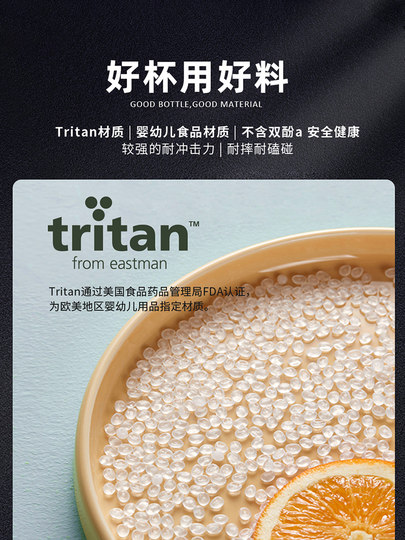 Fuguang large-capacity water cup sports portable water bottle tons of fitness straws for men and women Tritan material space cup