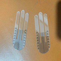 Lens small light altimeter pupil high ruler glasses equipment grinding sheet processing measuring tool accessories 2 pieces of ABS material