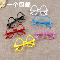 Korean childrens glasses frame female cute tide without lens boys and girls baby round frame Princess children Wild