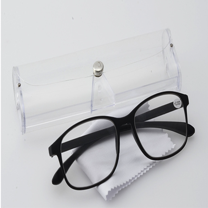 TR90 old flower glasses male and female fashion comfort large frame resin sheet light old light far sight glasses 100-200-400 degrees