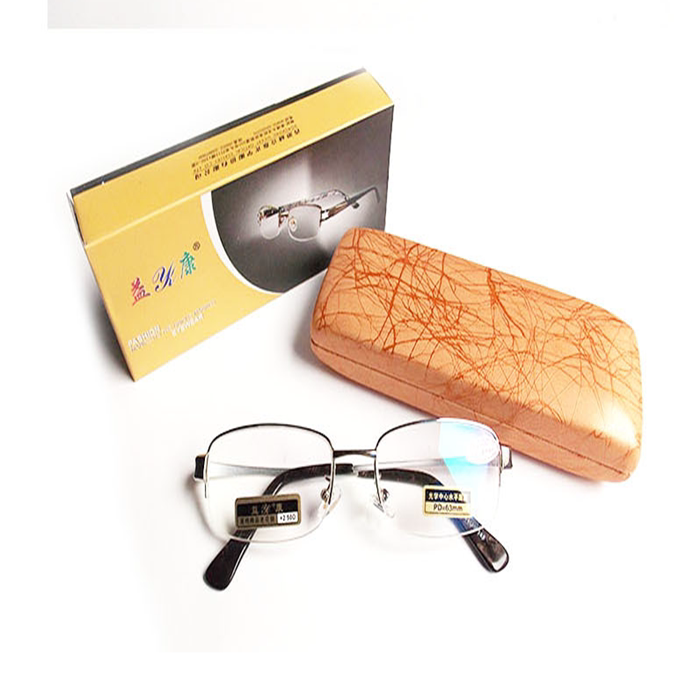 Imported half-frame high-definition old flower glasses men's radiation protection against blue light fatigue fashion ultra light old light old man's glasses