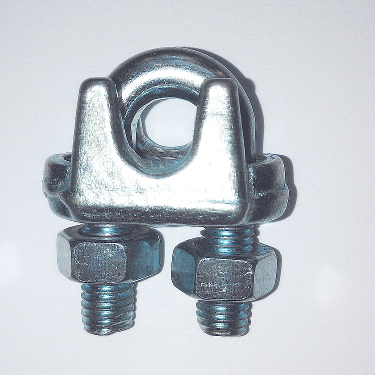 M6 factory direct sales galvanized clamp head galvanized steel wire rope clamp U clamp clamp steel wire clamp