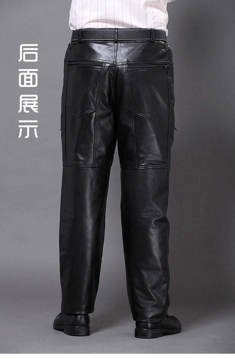 Pantalon cuir homme droit - Ref 1484619 Image 15