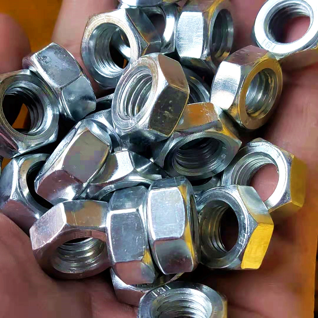 National standard galvanized 4 grade 8 outer hex nut screw nut M6M8M10M12M14M16M18M20M24