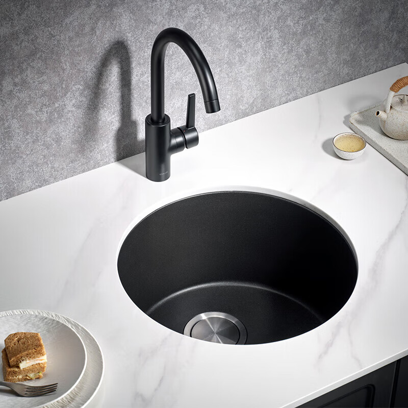 Kohler Quartz Stone Sink Bar Counter Round Sink Small Single Sink Kitchen Dish Basin Under-Counter Round Island Sink Washbasin 30719t Kohler Quartz Stone Sink Bar Counter Round Sink Small Single Sink Kitchen Dish Basin Under-Counter Round Island Sink Washbasin 30719t