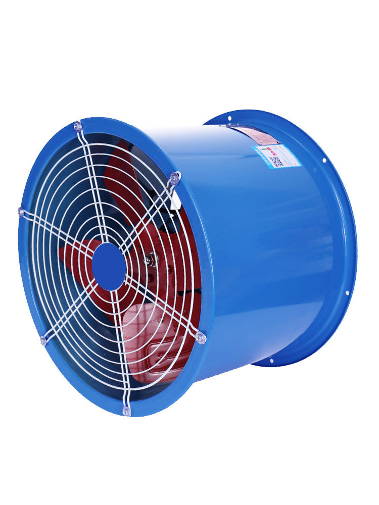 Industrial exhaust fan ducted exhaust fan axial flow strong 220v380v kitchen ventilation commercial low noise