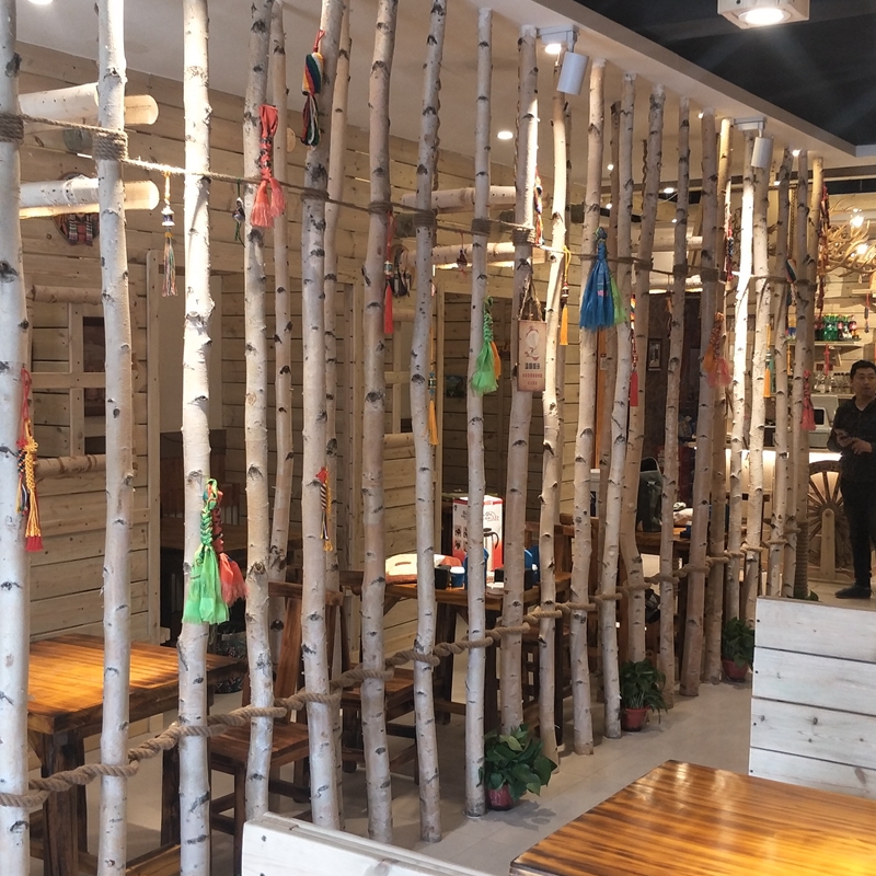 Birch Tree Trunk Partition Decoration White Birch Branches