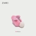 ZAMO mini sang trọng túi nữ 2018 mới thủy triều lông cừu bunny móc khóa cô gái dễ thương - Trường hợp chính móc khóa ví mini Trường hợp chính