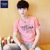 2021 summer new half-sleeve ice sense junior middle school students youth high school anti-wrinkle top clothes boys short-sleeved t-shirt