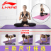 Li Ning Yoga Mat Người mới bắt đầu Tập thể dục cho nam Thể dục Yoga Làm dày Mở rộng Thiết bị trượt dài Thể thao nữ Bộ ba mảnh quan ao tap yoga Yoga