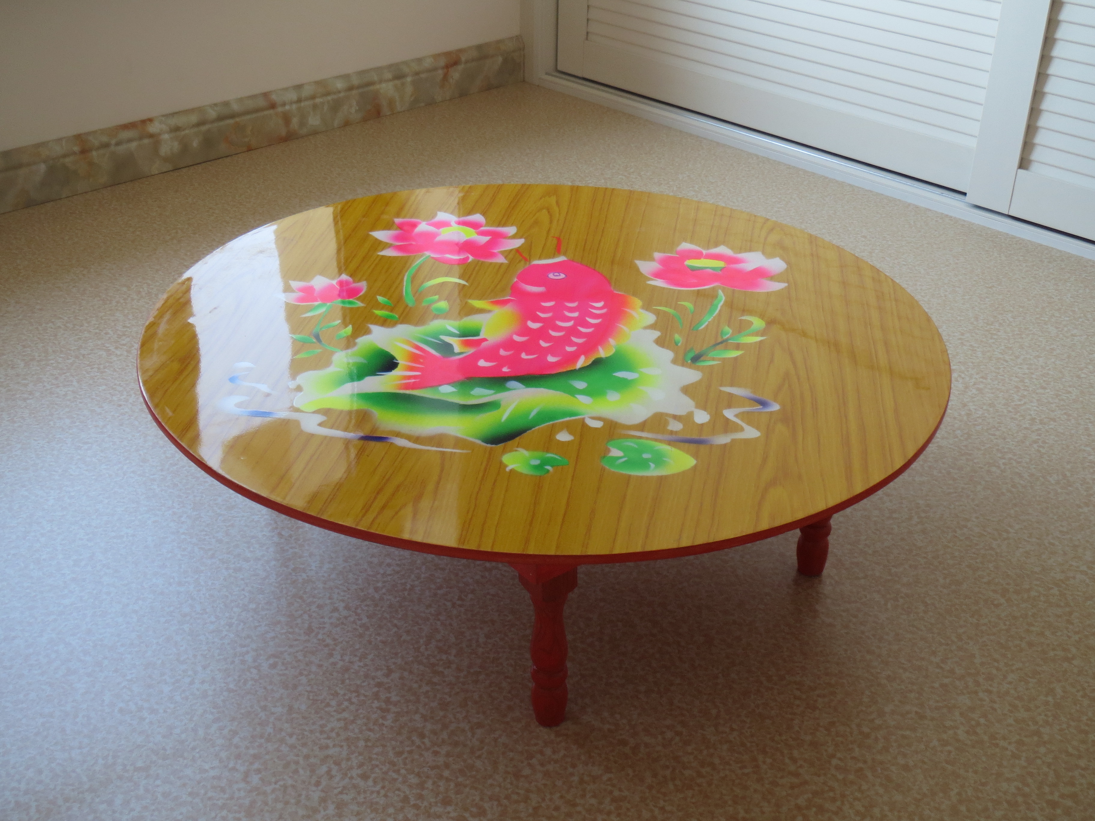 Traditional old-style handmade North Korean national kang table Korean style folding tatami dining table Dining Table Day Style Short Study Table