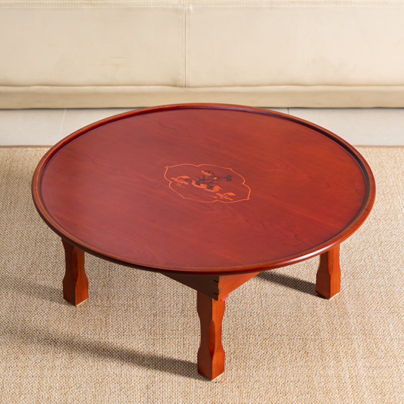 Korean-style Korean ethnic tatami home round low table folding New Products hot boutique