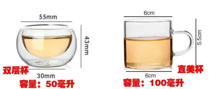 Bộ ấm trà thủy tinh chịu nhiệt độ cao chịu nhiệt chống cháy nổ Bộ ấm trà đỏ bằng thép không gỉ bình pha trà