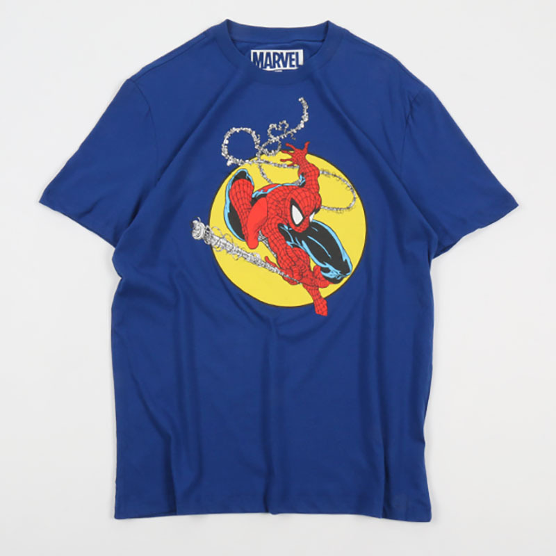 Foreign Trade American-Style Marvel Co-Branded Round-Neck Pure Cotton Short-Sleeve T-Shirt for Men and Women, Summer Loose and Versatile Casual Top Half-Sleeve Foreign Trade American-Style Marvel Co-Branded Round-Neck Pure Cotton Short-Sleeve T-Shirt for Men and Women, Summer Loose and Versatile Casual Top Half-Sleeve